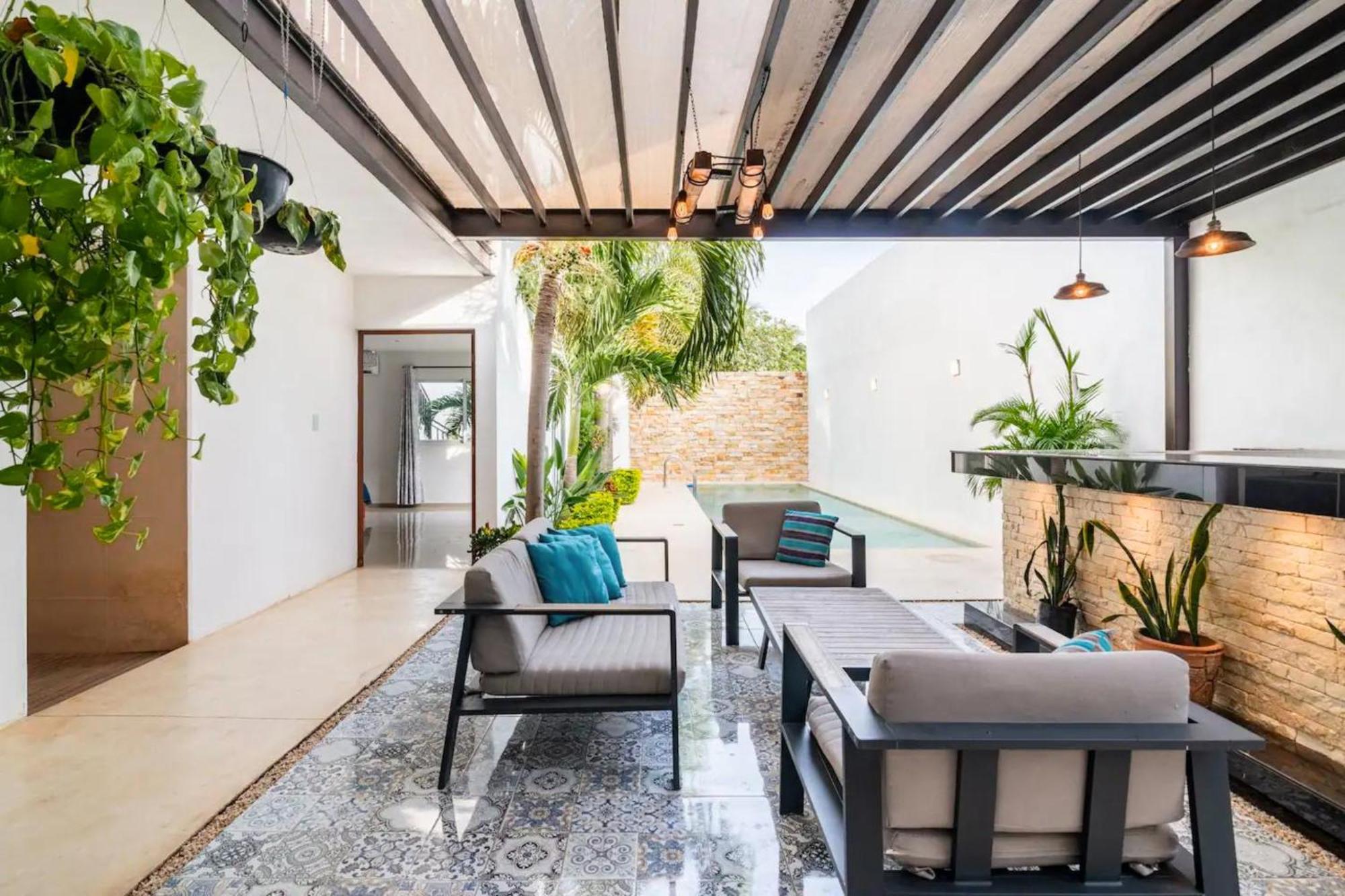 Villa Moderna Con Alberca, Gimnasio Y Cochera Mérida Exterior foto
